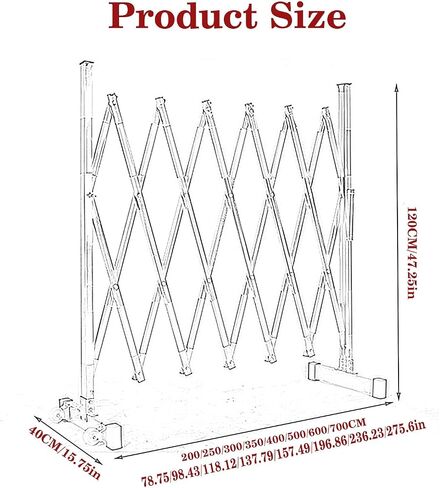 Expandable Retractable Outdoor Fence - Portable Traffic Barrier with Wheels for Construction & Maintenance - Durable Industrial Safety Solution - Easy Setup in Saudi Arabia