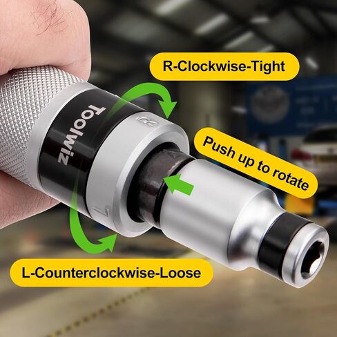 Toolwiz 1/2" Hand Impact Screwdriver Set - 14 Pcs | Reversible Manual Impact Driver with S2 Steel Screwdriver Bits for Disengage Rusted Fasteners or Frozen Bolts in Kuwait