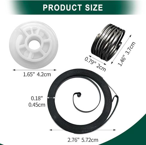 deawater 1set Recoil Pull Start Easy Parts, Starting Rewind Spring Repair Kit for STIHL BG56C BG86C SH86C SH56C Handheld Leaf Blower (Replace #4237-190-0600,4241-195-3501,4241-195-2001,1123-195-7200) in Kuwait