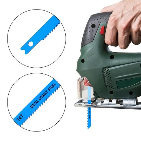 14 Pcs U-Shank Jig Saw Blade Set, Durable Jigsaw Blades | Multi-Purpose Jigsaw Blades Set for Wood, Metal & Plastic, 6T 8T 10T 14T 18T 24T 32T in Kuwait