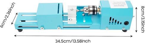4000-9000rpm Mini Lathe Machine, 7-Speed Pure Copper Motor Desktop Lathe with Tool Kit, Clamping Range: 0.6–6 Mm, Silent Flexible Shaft for Wood Metal Cutting Grinding Polishing DIY in Kuwait