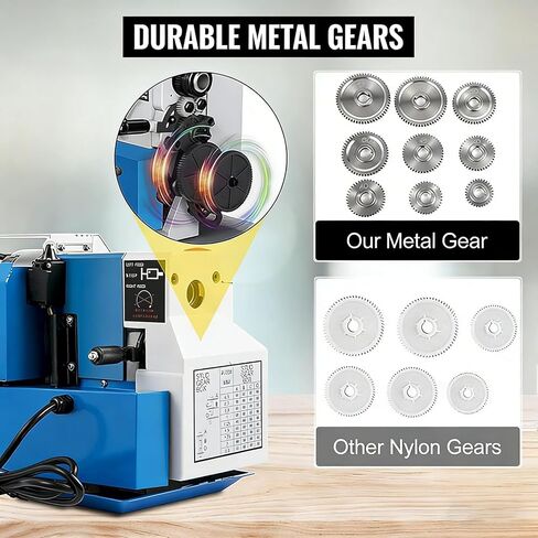 7"x14" Benchtop Mini Metal Lathe, 550W Variable Speed Up to 2250 RPM with 3-Jaw Self-Centering Chuck, High Precision Hobby Metalworking Machine for DIY & Small Workshop in Kuwait