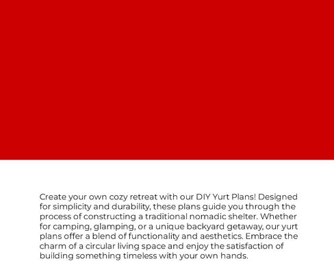 Yurt Plans - Build Your Own Traditional Nomadic Shelter in Kuwait
