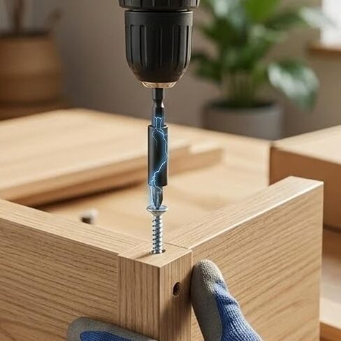 2Pcs 2.3inches Hex Shank Extension Holder Magnetic Drill Quick Change Bit for Electric Drill Screwdriver Bit Extension Bar Tool in Kuwait