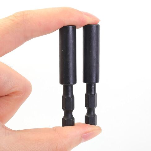2Pcs 2.3inches Hex Shank Extension Holder Magnetic Drill Quick Change Bit for Electric Drill Screwdriver Bit Extension Bar Tool in Kuwait