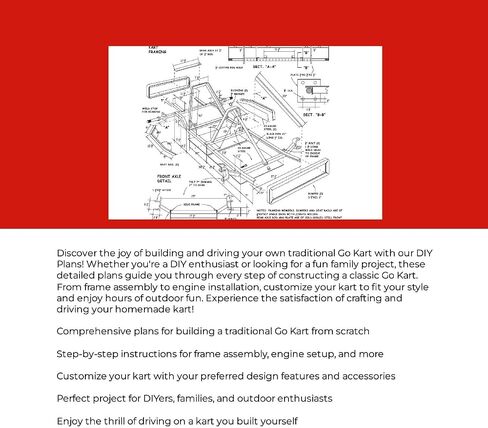 Detailed Go Kart Plans - Build Your Own Traditional Kart in Kuwait
