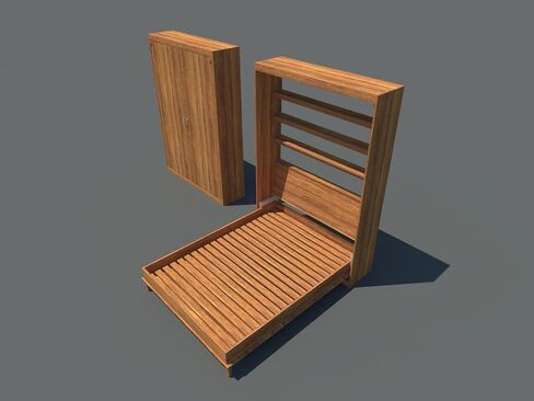 Queen Size Deluxe Murphy Bed Plans DIY Vertical Wall Bed Build Your own in Saudi Arabia