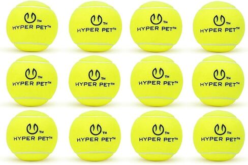 كرات تنس للكلاب من Hyper Pet - 12 عبوة مقاس 2.5 بوصة (ألعاب كرة للكلاب للتمرين، جلب وHyper Pet K9 Mini Kannon K2) ألعاب تفاعلية للكلاب وكرات تنس للكلاب - ألعاب رائعة للكلاب الصغيرة وهدايا للكلاب in Kuwait