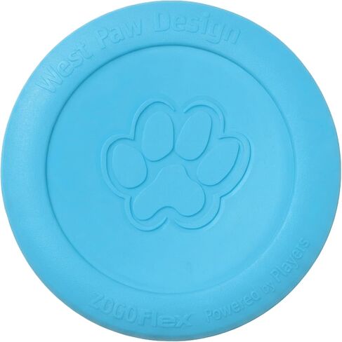 West Paw Zogoflex Zisc Dog Flying Disc, High Flying Aerodynamic Disc for Dogs Puppy – Lightweight, Floatable Disc for Fetch, Tug of War, Catch, Play – Doubles as Food/Water Bowl, Large 8.5", Tangerine in Saudi Arabia