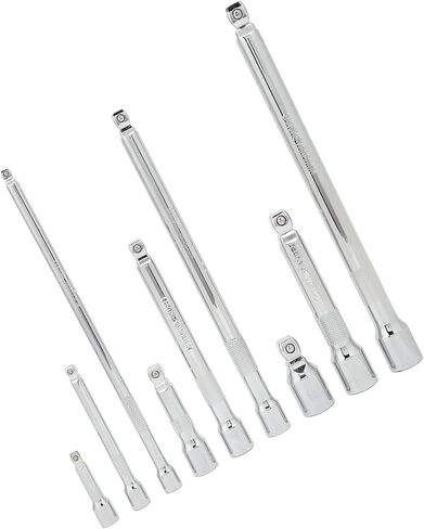 9 Piece Wobble Extension Bar Set 1/4in 3/8in 1/2in Drives Extension Bar Set with Storage Tray in Saudi Arabia
