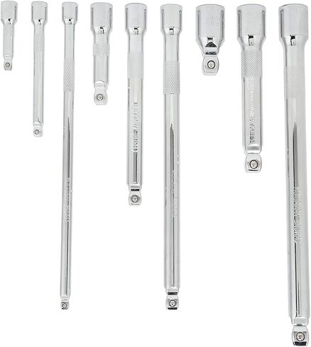 9 Piece Wobble Extension Bar Set 1/4in 3/8in 1/2in Drives Extension Bar Set with Storage Tray in Saudi Arabia