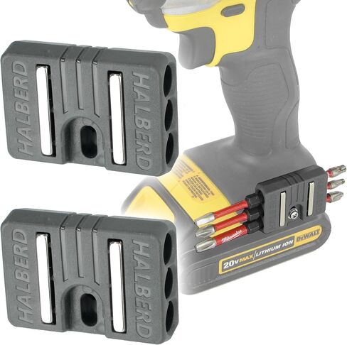 Halberd Standard Magnetic Bit Holder, Universal Fit to Belt Clip Mount, for Milwaukee, DeWalt, Craftsman, Makita, Bosch, Ryobi, & More (2 Pack, Standard) in Saudi Arabia