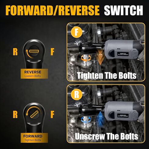 3/8" Cordless Ratchet Wrench Compatible With DEWALT 20V MAX Battery(Tool Only), 89Ft-Lbs(120N.m), Electric Ratchet Wrench Set with Variable Speed, LED Light, 5 Sockets, 3" Extension Bar, 1/2" Adapter in Kuwait