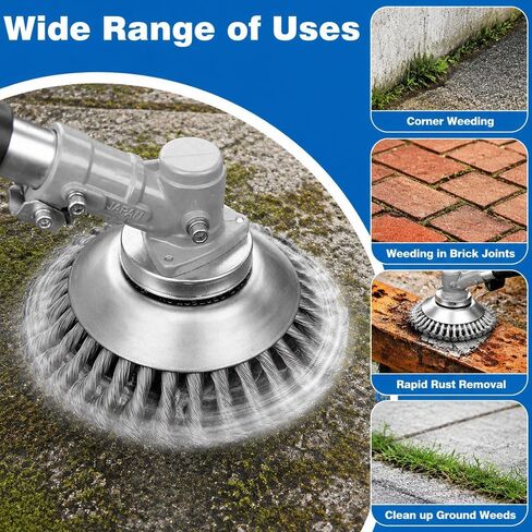 Wired Trimmer Blade Unbreakable for Husqvarna 535iRX, Steel Wire Cutter Trimmer Rotary Brush Weed Head Adapter Kit Moss Grass Rust in Kuwait