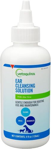 Vetoquinol Ear Cleansing Solution for Dogs and Cats - 8oz in Saudi Arabia