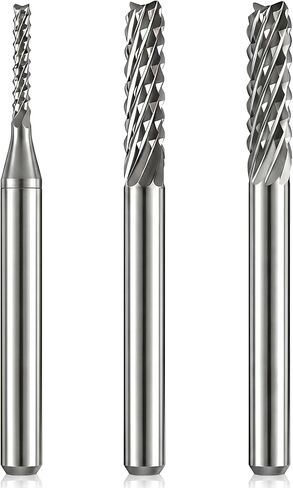 Flutesan 3 Pack Grout Removal Bit Set 1/8-inch 3/32-inch 1/16-inch Grout Removal Tool Carbide Drill Bit for Regrout Bathroom, Kitchen, Floor Tile in Kuwait