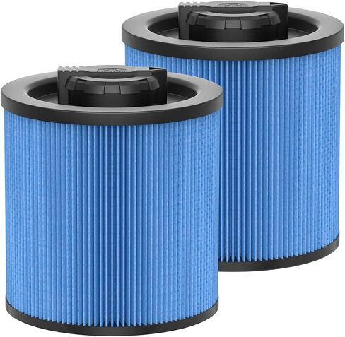 2 Pack DXVC6910 Cartridge Filter Replacement for DEWALT 6-16 Gallon Wet/Dry Vac, for DeWalt Vacuum Cleaner DXV06P DXV09P DXV09PA DXV10P DXV10PL DXV10S DXV12P DXV14P DXV16P, White in Saudi Arabia