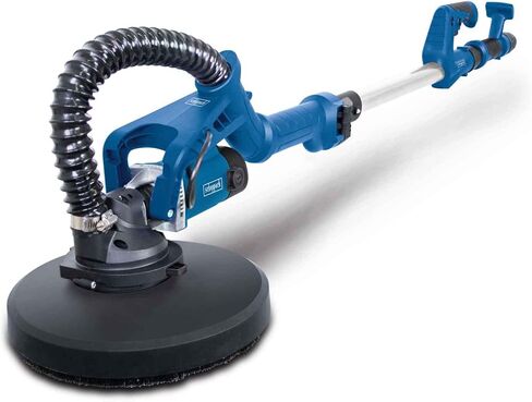 Scheppach Wall & Ceiling Sander DS930 | 710 W | Sanding plate Ø215 mm | Telescopic | Circular or triangular head | 4 m suction hose, adapters & abrasives included | 710W | Disc diameter 215 mm | telescopic | tilting | with 12 sanding discs and triangles | in Kuwait