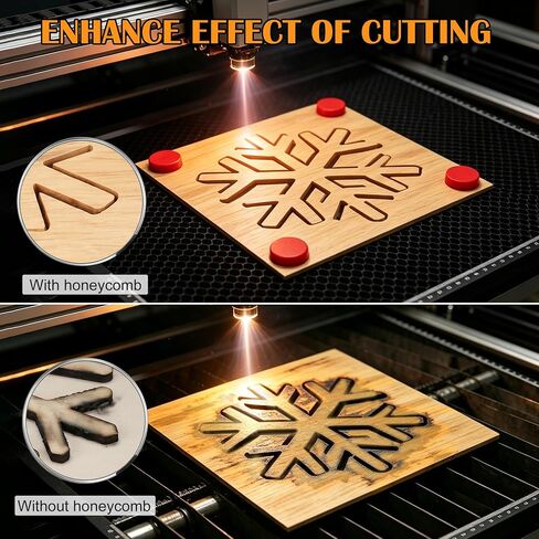 460 * 346mm Honeycomb Laser Bed Falcon A1 and A1 Pro Honeycomb Laser Engraved Working Table with Aluminum Plate, Magnet, Anti Slip Pad Rapid Heat Dissipation Desktop Protection 18.1 * 13.6 Inch in Kuwait