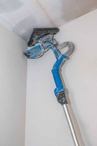 Scheppach Wall & Ceiling Sander DS930 | 710 W | Sanding plate Ø215 mm | Telescopic | Circular or triangular head | 4 m suction hose, adapters & abrasives included | 710W | Disc diameter 215 mm | telescopic | tilting | with 12 sanding discs and triangles | in Kuwait