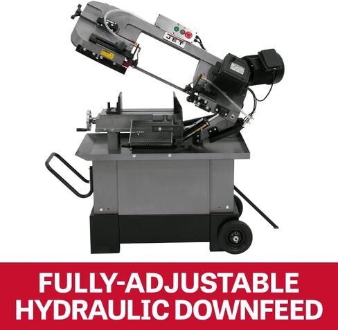 JET 7" x 10-1/2" Geared Head Mitering Metal Cutting Horizontal/Vertical Band Saw, 1 HP, 115/230V 1Ph (HVBS-710G) in Kuwait