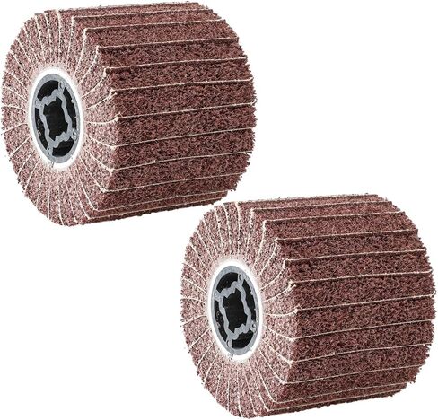 Generic 2 Inch Drum Polishing Sander; Stainless Steel Wheels, 2 Pieces in Kuwait