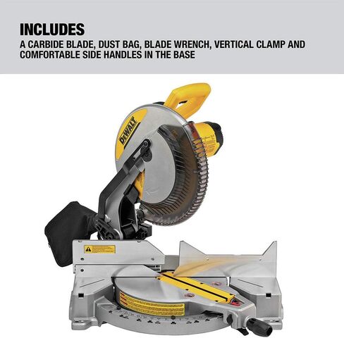 DEWALT DWS715R 120V 15 Amp 12 in. Corded Single Bevel Compound Miter Saw (Renewed) in Kuwait