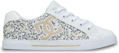 DC Shoes Women's Casual Low Chelsea Skate Shoes, White Cheetah, 8 US in Saudi Arabia