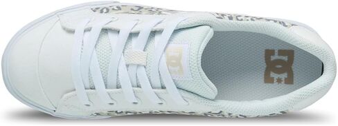 DC Shoes Women's Casual Low Chelsea Skate Shoes, White Cheetah, 8 US in Saudi Arabia