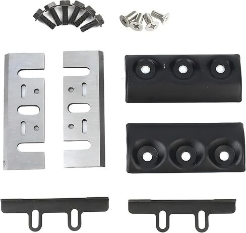 3-1/4" 82mm Carbide Planer Blades+Blade Clamps Kti for DeWalt CP580 D26676, D26677K DW6655 DW680, N1900B KP0800 LXPK01, Bosch 1594 PL1682, Ryobi and Most Hand-Held Planers-2pcs in Kuwait