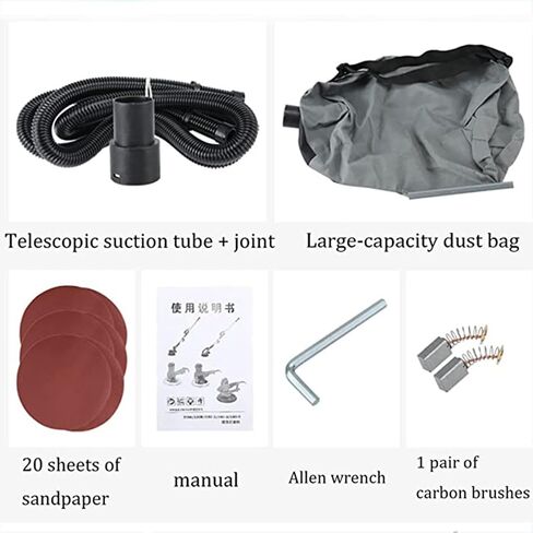 Dry Wall Sander with Integrated Vacuum, LED Lighting s, the Sander for Sanding Ceilings and Walls,100 Sandpaper Sheets Included in Saudi Arabia