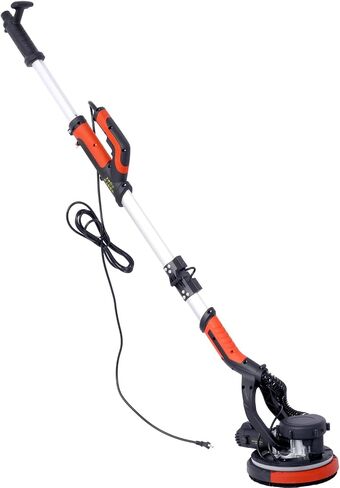Drywall Sander, 780 W Electric Drywall Sander with Vacuum Dust Collection 6.5A Motor Dustless Floor Sander with Variable Speed 900-1800RPM, LED Light, Extendable and Foldable Handle in Kuwait