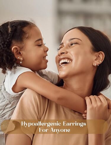 FUNRUN JEWELRY Hypoallergenic Flat Back Earrings for Women-14k Gold Plated Stainless Steel Helix & Cartilage Earrings Stacks,Dainty Hoop Stud Flatback Earring Sets for Multiple Piercing in Saudi Arabia