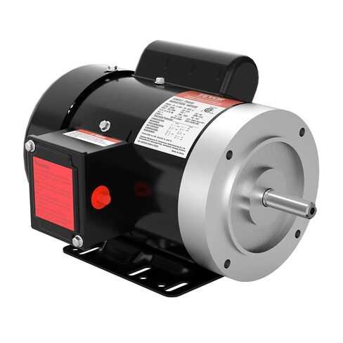 VEVOR 3/4HP Electric Motor 1725 RPM, AC 115V/230V, 56C Frame, Air Compressor Motor Single Phase, 5/8" Keyed Shaft, CW/CCW Rotation for Agricultural Machinery and General Equipment in Kuwait