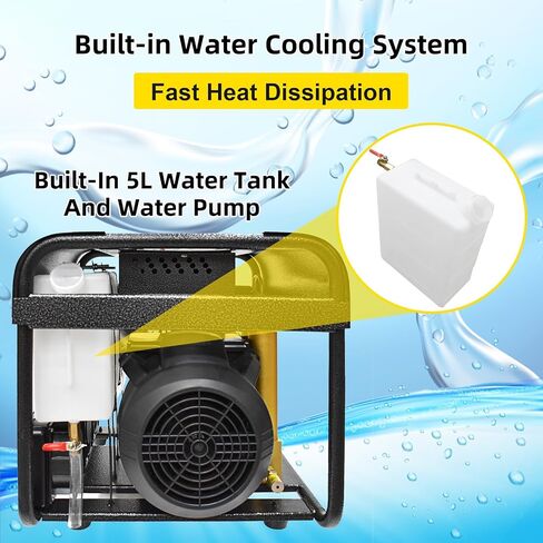 TUXING 4500Psi PCP Air Compressor,High Pressure Scuba Air Compressor, Auto-Stop and Auto Purge, Built-in Dual Oil-Water Filter, pump for Diving Tank Air Rifles Paintball Guns(TXEDT033) in Kuwait