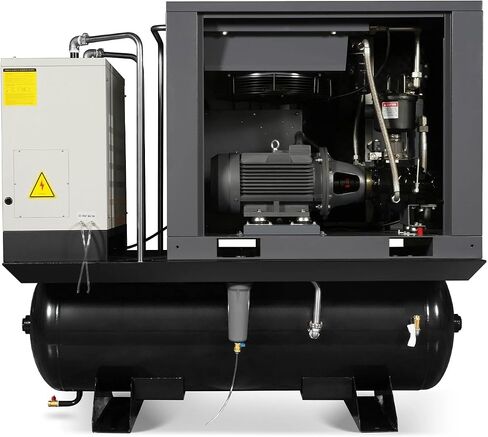 MechMaxx 20HP Combined Rotary Screw Air Compressor with Dryer & 105-Gal ASME Tank | 78 CFM, 116 PSI, 460V 3-Phase – Industrial Grade,Model ML2046 in Kuwait
