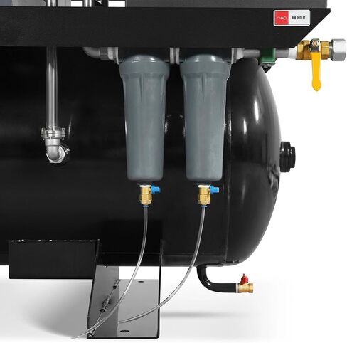 MechMaxx 20HP Combined Rotary Screw Air Compressor with Dryer & 105-Gal ASME Tank | 78 CFM, 116 PSI, 460V 3-Phase – Industrial Grade,Model ML2046 in Kuwait