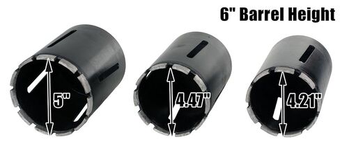 Steel Dragon Tools 5-Piece 1.5in. to 5in. Dry Diamond Core Drill Bit Kit with Hex SDS Adapters and Case in Kuwait