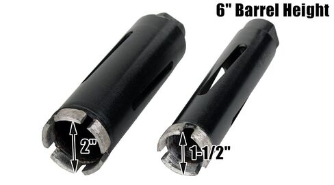 Steel Dragon Tools 5-Piece 1.5in. to 5in. Dry Diamond Core Drill Bit Kit with Hex SDS Adapters and Case in Kuwait