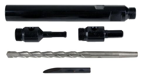 Steel Dragon Tools 5-Piece 1.5in. to 5in. Dry Diamond Core Drill Bit Kit with Hex SDS Adapters and Case in Kuwait