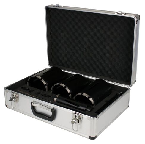 Steel Dragon Tools 5-Piece 1.5in. to 5in. Dry Diamond Core Drill Bit Kit with Hex SDS Adapters and Case in Kuwait