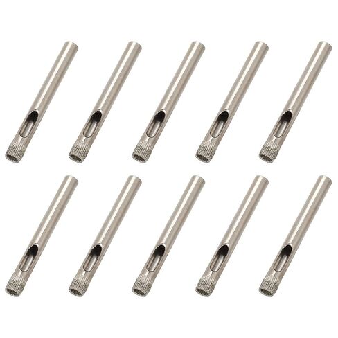 Garosa Hole Opener Bit Set, High Speed Steel Hole Saw Drill Bits 6mm Round Shank, 10PCS for Glass Marble Tile Ceramic Stone Drilling for Woodworking Users in Kuwait