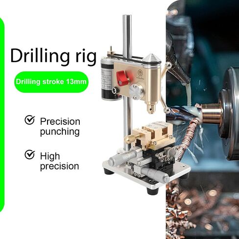 Watchmaker Tools Mini Benchtop Drill Press, Multifunction Precision Bench Crown Punch, Portable Bench Drilling Machine Drill, Remove Broken Screws from Movement Plate in Kuwait