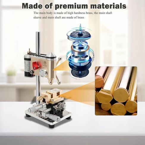 Watchmaker Tools Mini Benchtop Drill Press, Multifunction Precision Bench Crown Punch, Portable Bench Drilling Machine Drill, Remove Broken Screws from Movement Plate in Kuwait
