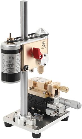Watchmaker Tools Mini Benchtop Drill Press, Multifunction Precision Bench Crown Punch, Portable Bench Drilling Machine Drill, Remove Broken Screws from Movement Plate in Kuwait