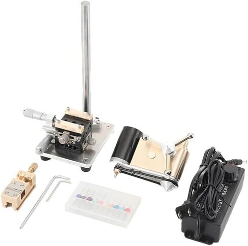 Watchmaker Tools Mini Benchtop Drill Press, Multifunction Precision Bench Crown Punch, Portable Bench Drilling Machine Drill, Remove Broken Screws from Movement Plate in Kuwait