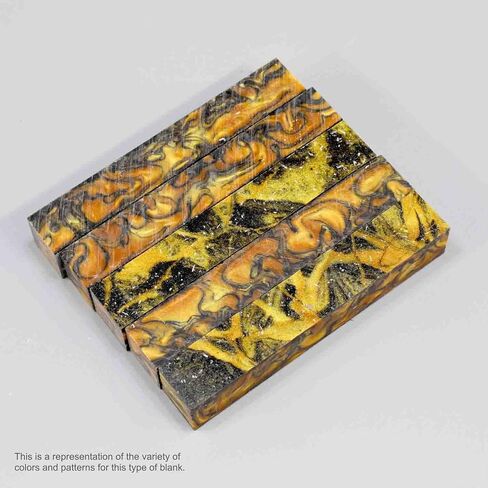 Legacy Woodturning, Premium Resin Pen Blank - Gold Rush, 5 Pack in Kuwait