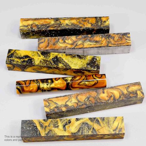 Legacy Woodturning, Premium Resin Pen Blank - Gold Rush, 5 Pack in Kuwait