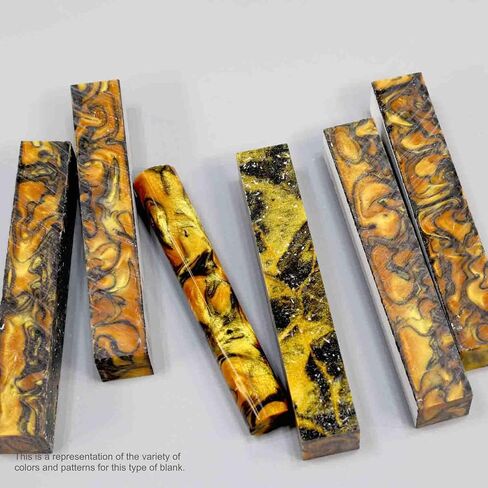 Legacy Woodturning, Premium Resin Pen Blank - Gold Rush, 5 Pack in Kuwait