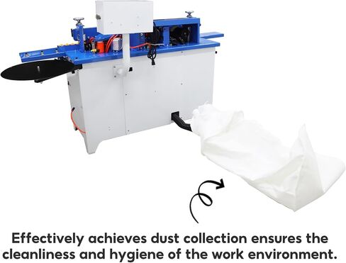 TECHTONGDA Woodworking Straight Edge Bander Automatic Edge Banding Machine Flush End Matching, Double-sided Gluing, Automatic Trimming with Control Panel Adjustable Speed 0-6m/min in Kuwait